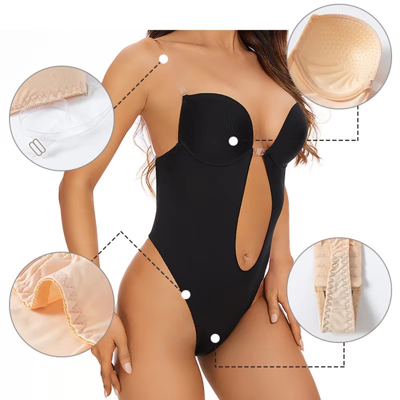 Rutschfester Klebstoff Rückenf – Shapewear Bodysuit Firm Bewertung und Preis
